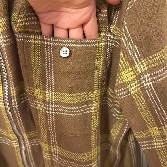 RAG & BONE Zip Dalton Plaid Shirt lightweight jacket size large - Picture 6 of 9